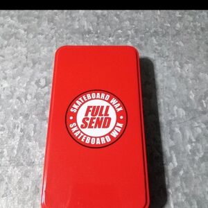 Full Send Red Skateboard Wax And Tin